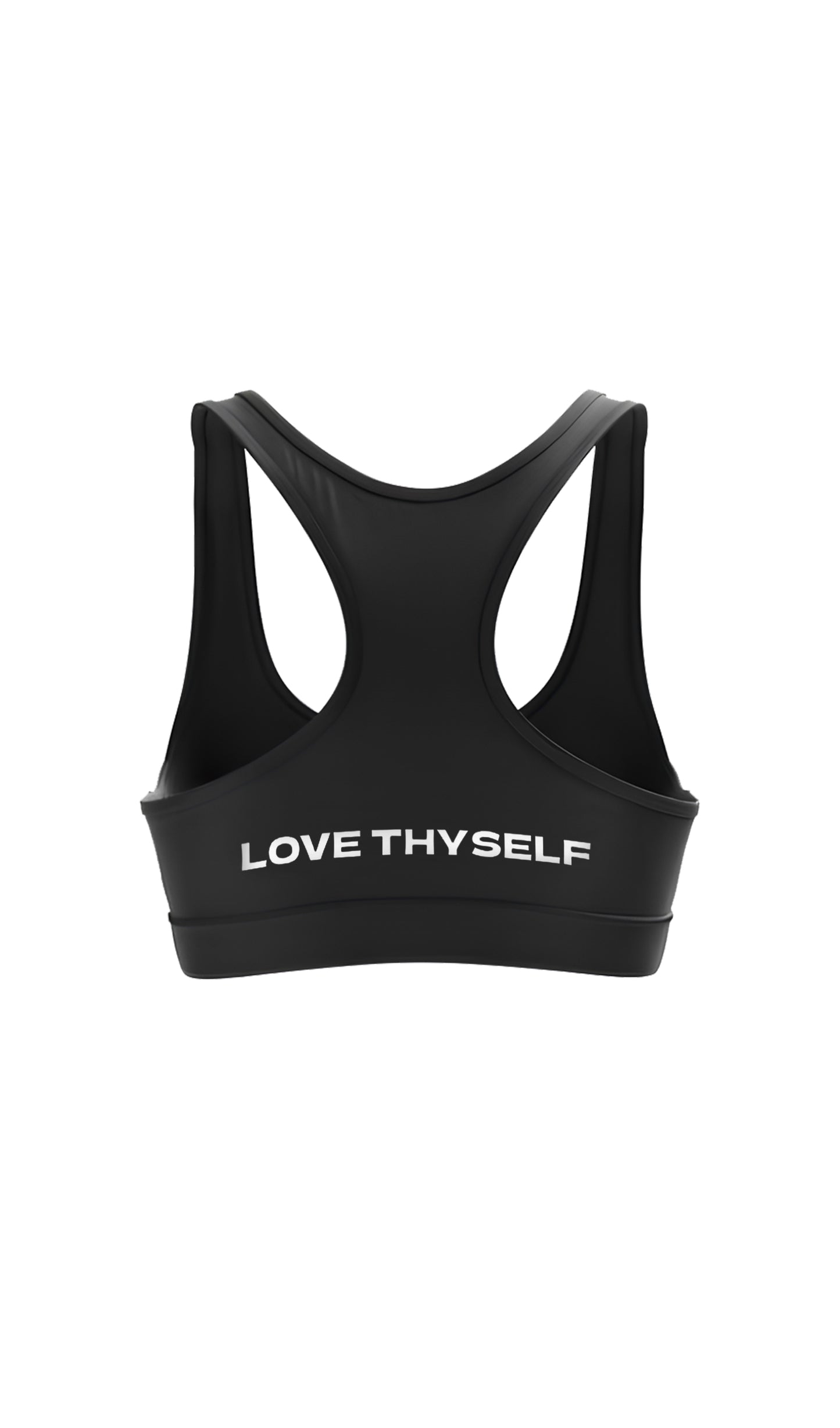 ‘Love Thyself’ Sports Bra In Black