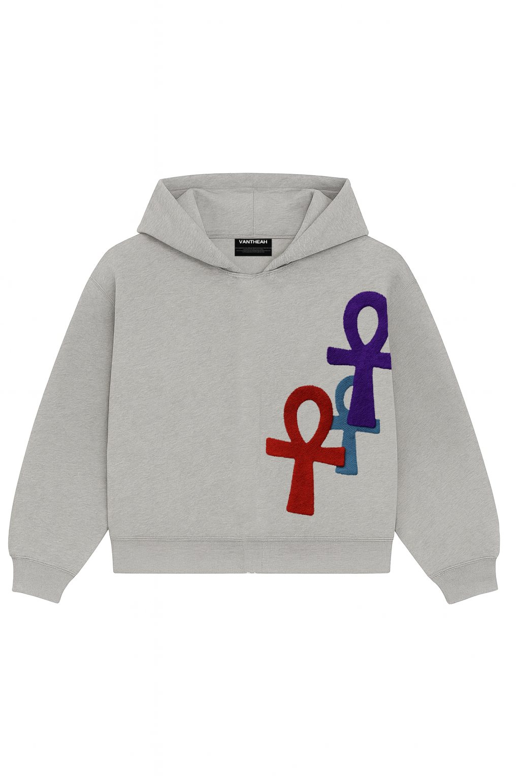 Ankh Flow Hoodie In Heather
