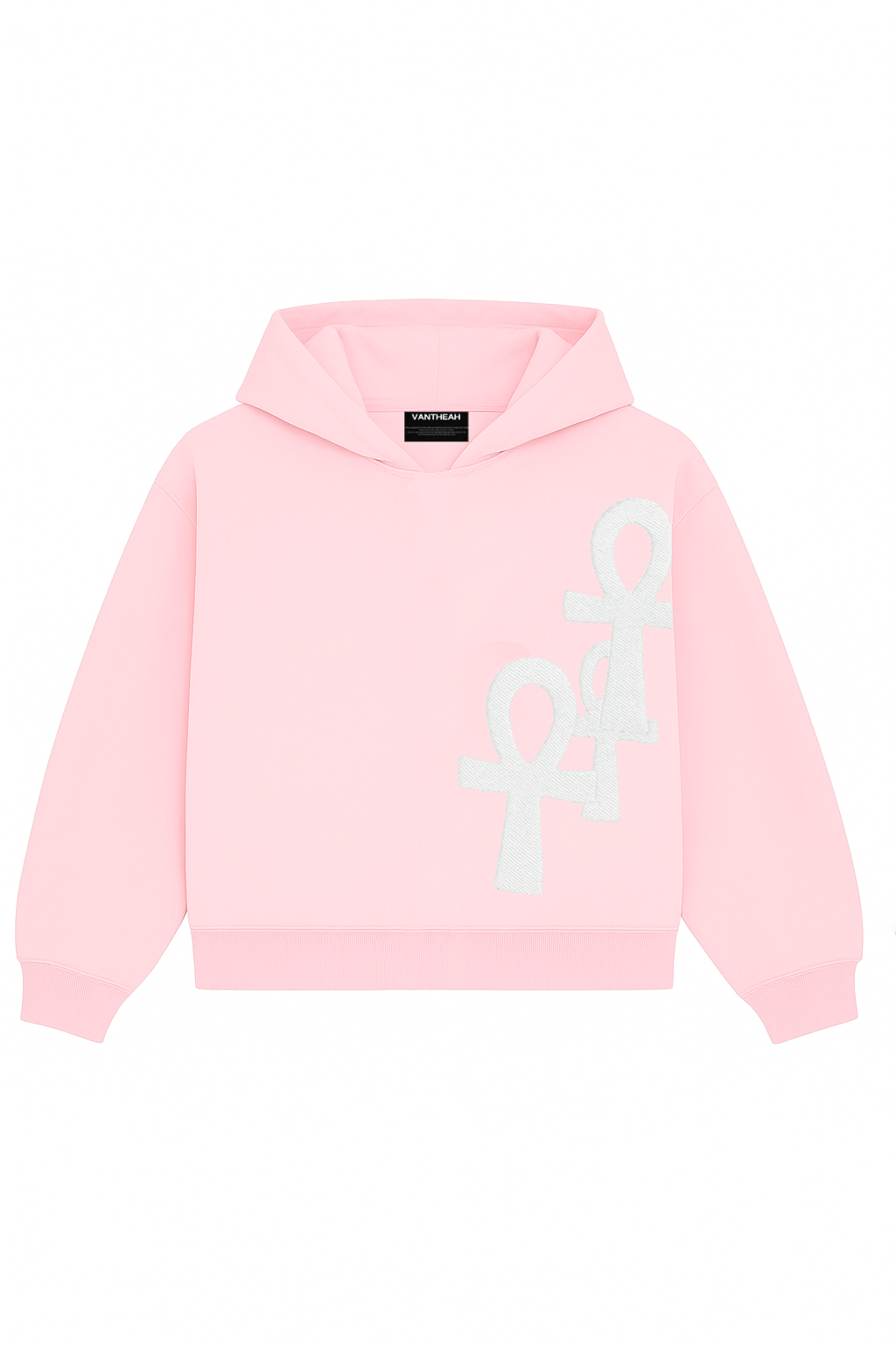 Ankh Flow Hoodie In Pink Blossom