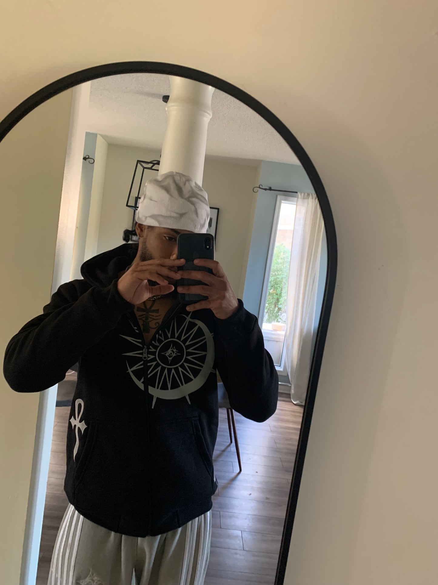 Double sided Eclipse Zip Up Hoodie