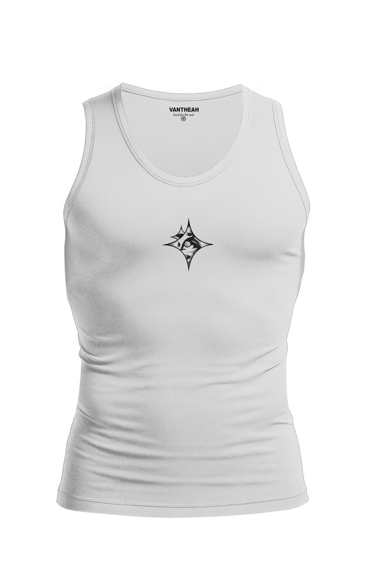 Rooted Tank In White