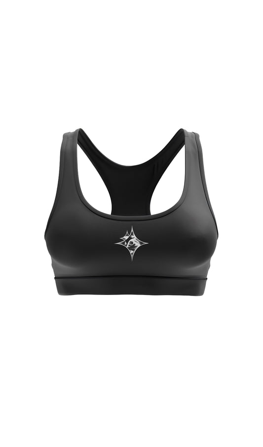 ‘Love Thyself’ Sports Bra In Black
