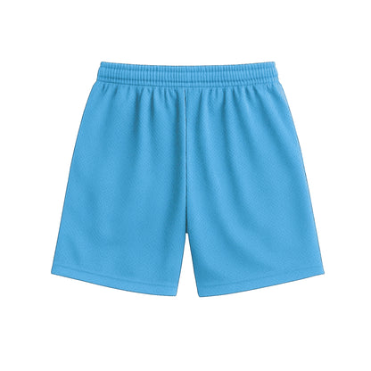 Emblem Shorts In Baby Blue