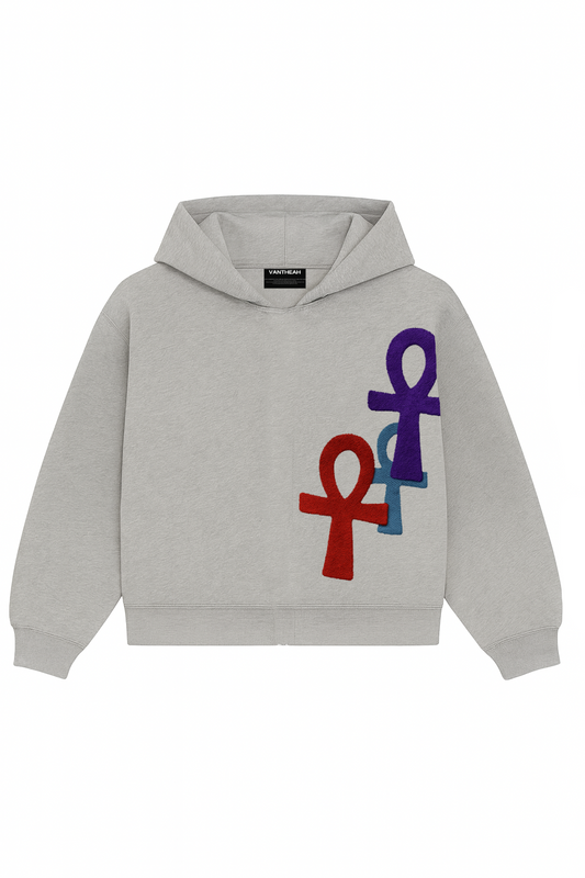 Ankh Flow Hoodie In Heather