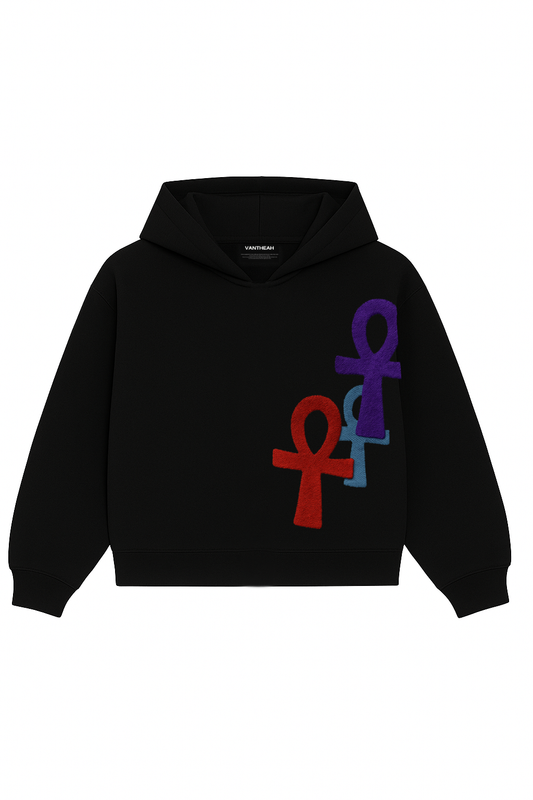 Ankh Flow Hoodie In Black