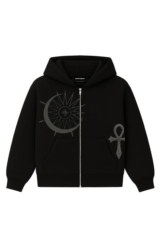 Double sided Eclipse Zip Up Hoodie